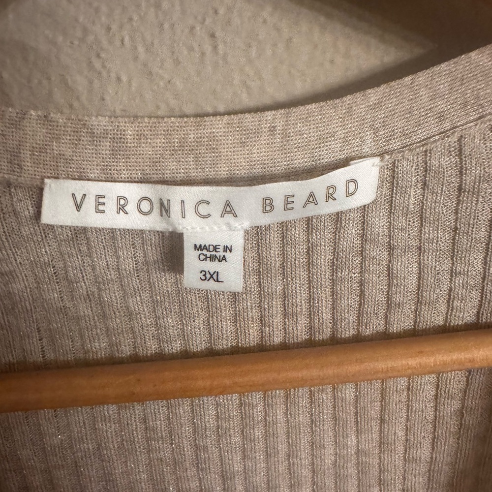 VERONICA BEARD Ribbed V-Neck Button Cardigan - Picture 5 of 7